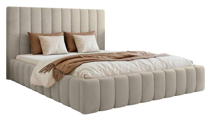 NADUVI Collection Bedframe Flores velvet 180x200 met opbergvak
