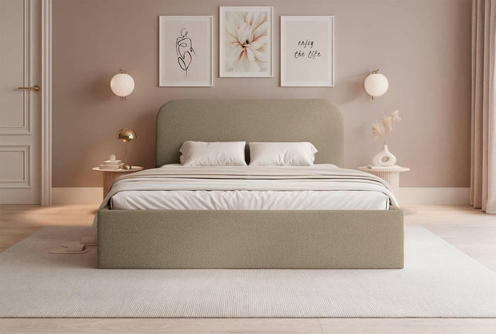 NADUVI Collection Bedframe Fia 180x200 chenille met opbergvak