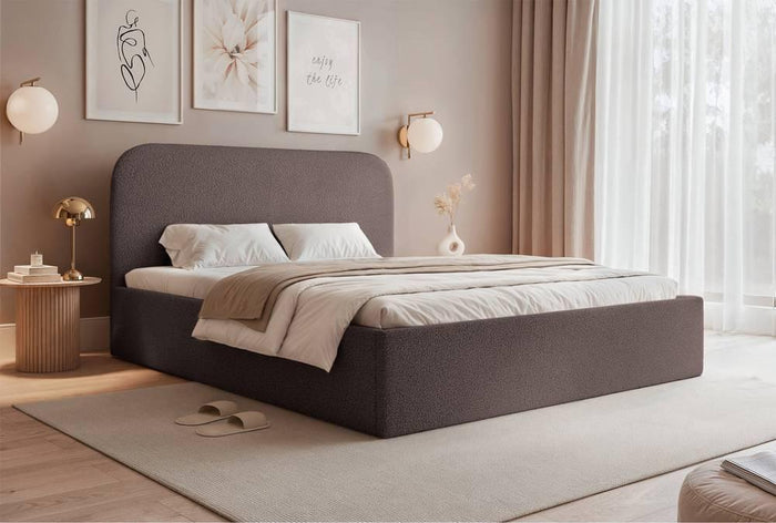 NADUVI Collection Bedframe Fia 180x200 bouclé met opbergvak