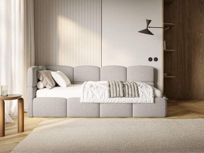 NADUVI Collection Jeugdbed incl matras Chloe links bouclé 90x200 met