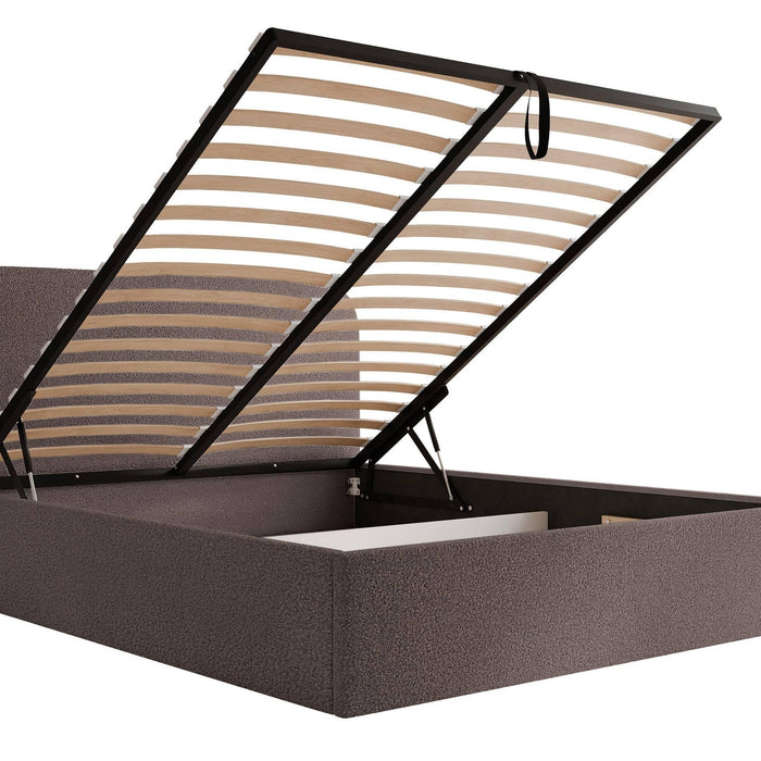 NADUVI Collection Bedframe Fia 180x200 bouclé met opbergvak