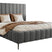 NADUVI Collection Bedframe Flores velvet 140x200 met opbergvak