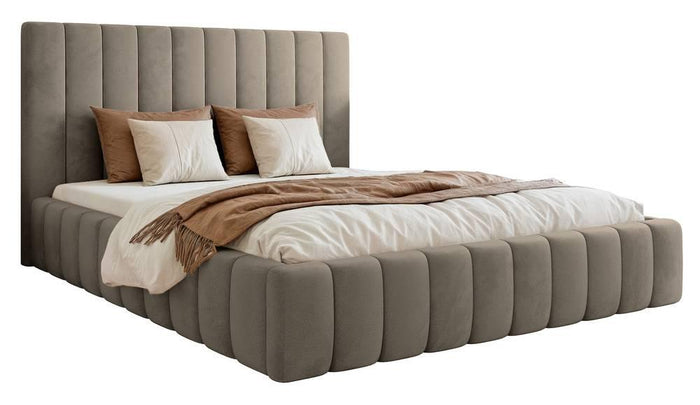 NADUVI Collection Bedframe Flores velvet 180x200 met opbergvak
