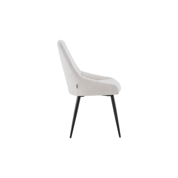 Furnihaus Eetkamerstoel Oscar Boucle Beige Set van 2