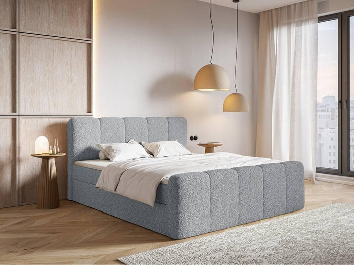NADUVI Collection Boxspring Chloe 200x200 bouclé met opbergruimte