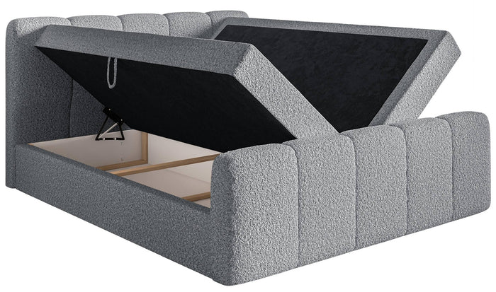 NADUVI Collection Boxspring Chloe 200x200 bouclé met opbergruimte