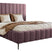 NADUVI Collection Bedframe Flores velvet 180x200 met opbergvak