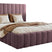NADUVI Collection Bedframe Flores velvet 180x200 met opbergvak