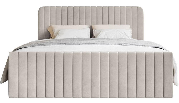 NADUVI Collection Boxspring Adrien velvet met opbergvak 180x200