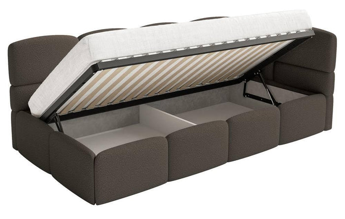 NADUVI Collection Jeugdbed incl matras Chloe rechts bouclé 90x200 met