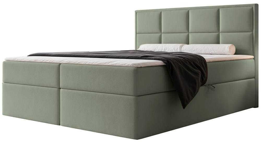 NADUVI Collection Boxspring Antonia velvet met opbergvak 180x200