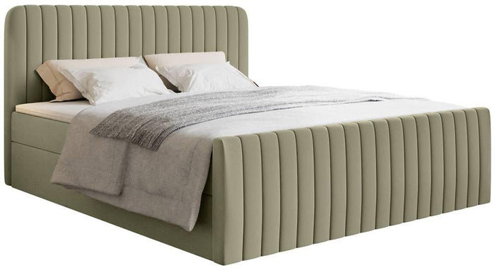 NADUVI Collection Boxspring Adrien chenille met opbergvak 140x200