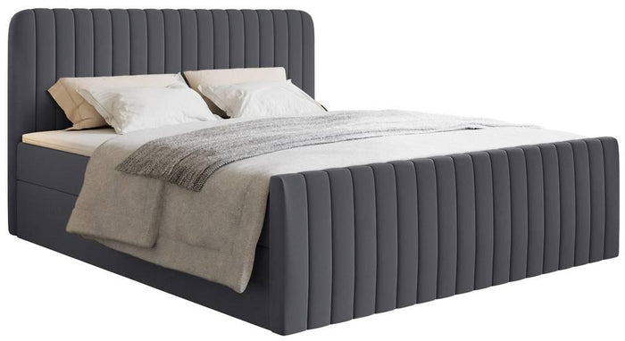 NADUVI Collection Boxspring Adrien chenille met opbergvak 140x200