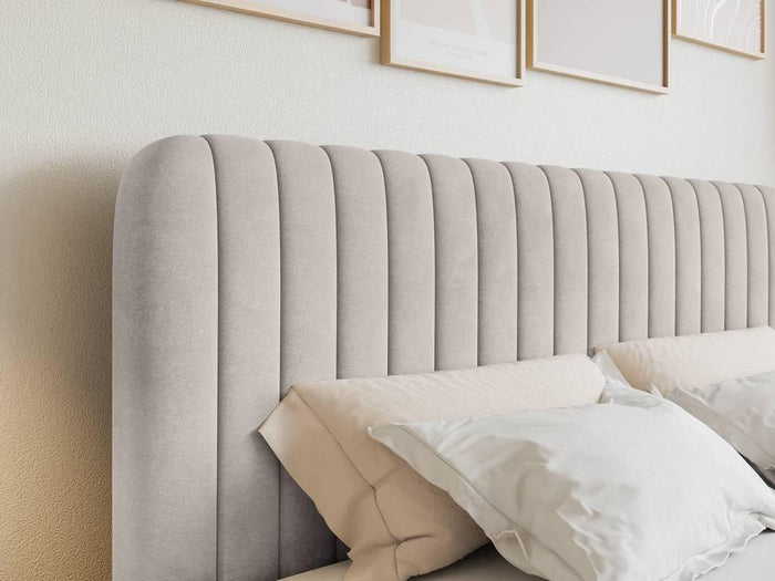 NADUVI Collection Boxspring Adrien velvet met opbergvak 140x200