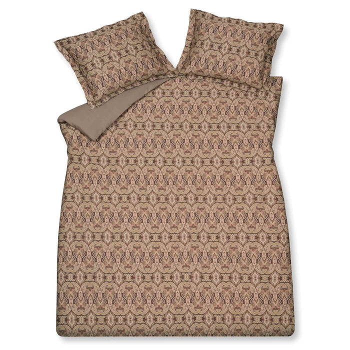 Dekbedovertrek Happy Space Multi | 200 x 200|220 cm | Beige | Bruin