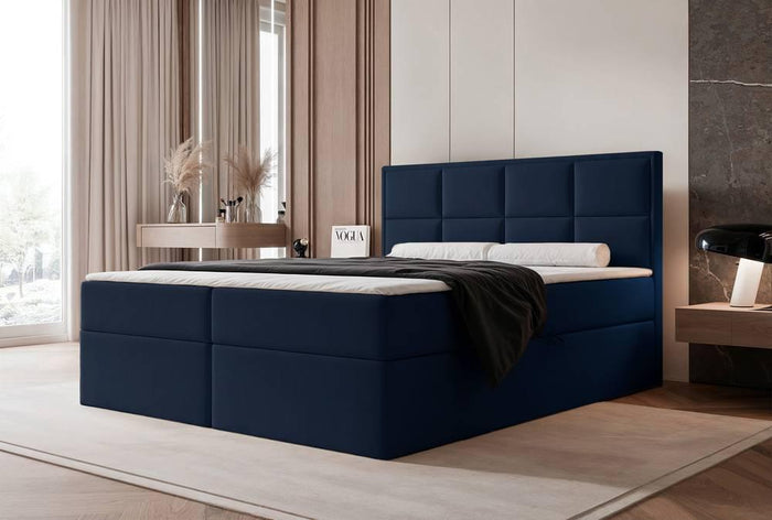 NADUVI Collection Boxspring Antonia velvet met opbergvak 160x200