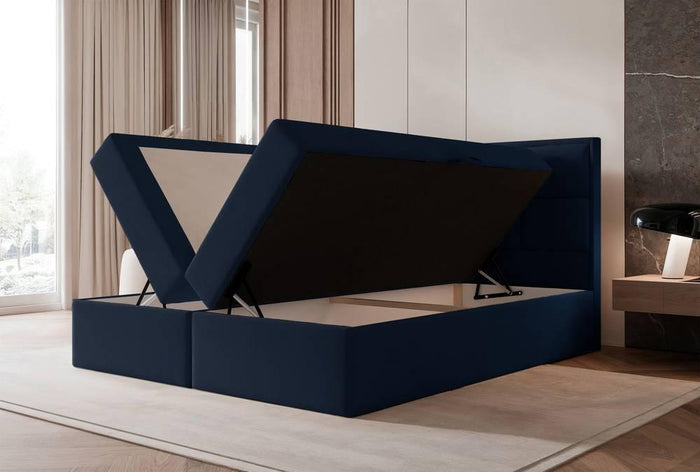 NADUVI Collection Boxspring Antonia velvet met opbergvak 160x200