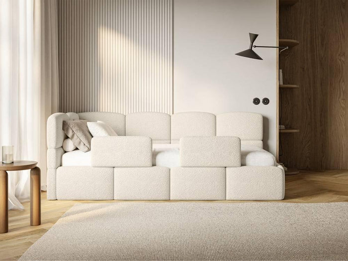 NADUVI Collection Jeugdbed incl matras Chloe links bouclé 90x200 met