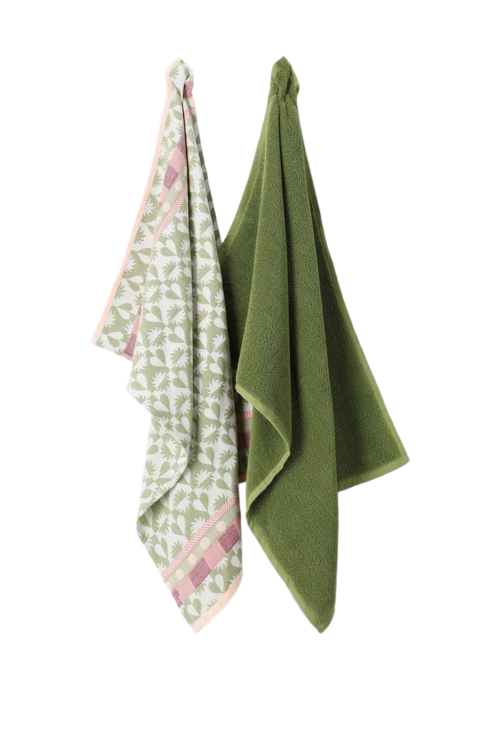 Sissy-Boy Groene handdoek en theedoek