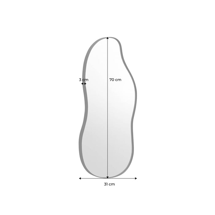 sweeek - Organische spiegel in metaal