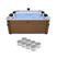 sweeek - Vaste spa 6 plaatsen hydromassage, 4 kussens + 8 filters,