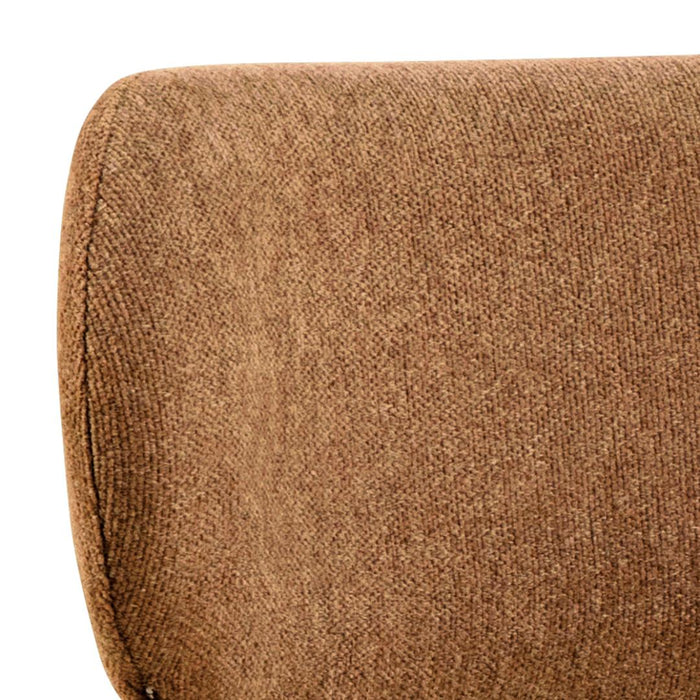 Giga Living - Eetkamerstoel - Terracotta - Stof - Zithoogte 48cm - Morka - Set van 2