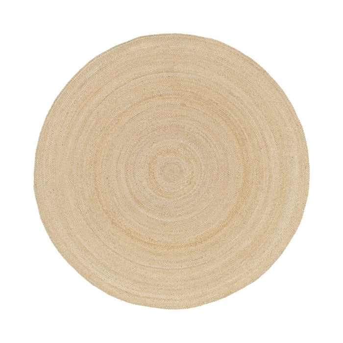 sweeek - Ronde jute binnentapijt, natuurlijk
