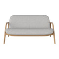 Bolia Bowie 2-zitsbank - Eiken - Lichtgrijs