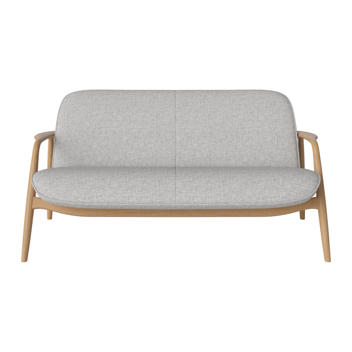 Bolia Bowie 2-zitsbank - Eiken - Lichtgrijs