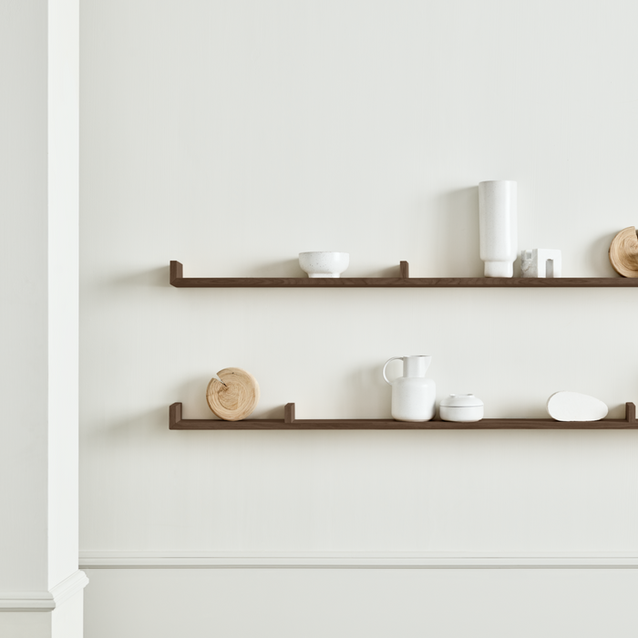 Bolia Display Wandplank B 157 cm - Asymmetrisch Links - Donker Eiken