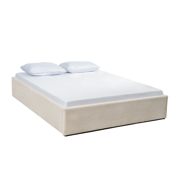 Calicosy - Opbergbed ROMY - 160x200 cm - Beige fluweel