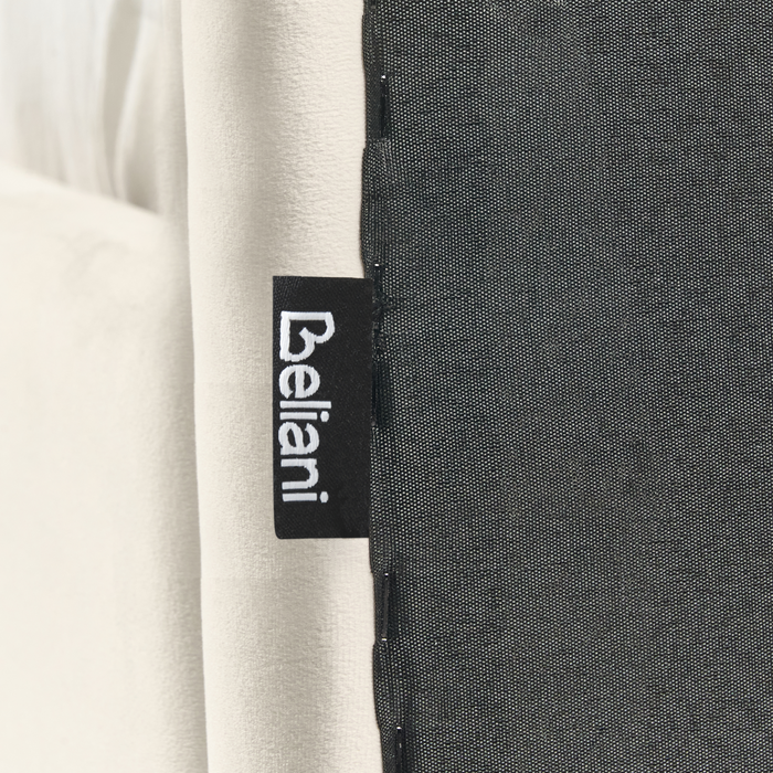 Beliani-BELLEVUE-Eenpersoonsbed-Lichtbeige-90 x 200 cm-Fluweel