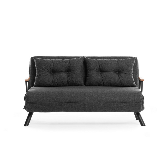 Calicosy - Slaapbank voor 2 personen - SANDO - Donkergrijs