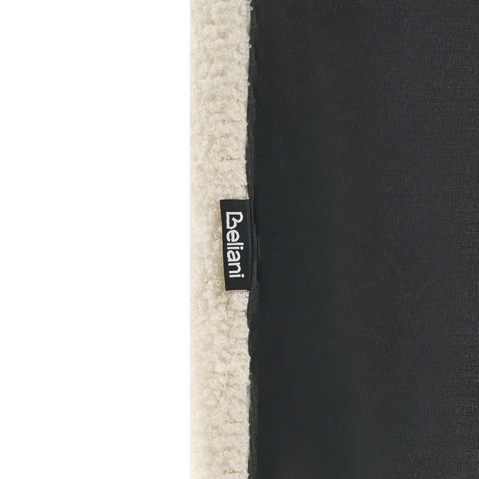 Beliani-BELLEVUE-Eenpersoonsbed-Gebroken wit-90 x 200 cm-Bouclé