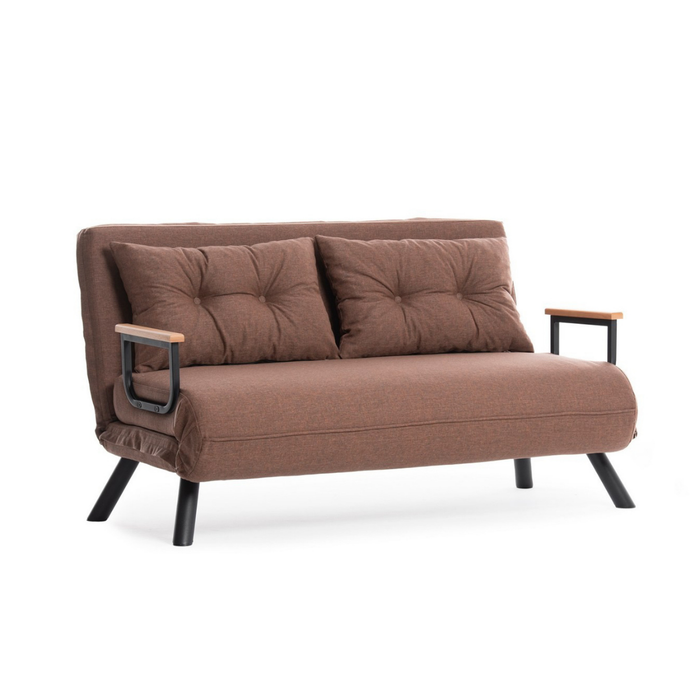Calicosy - Slaapbank voor 2 personen - SANDO - Bruin
