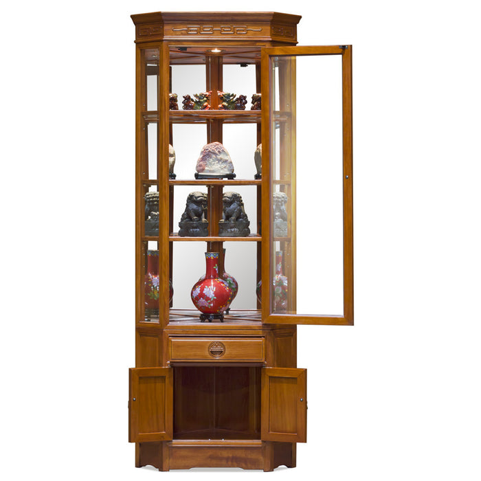 Fine Asianliving Chinese Display Hoekkast Rosewood