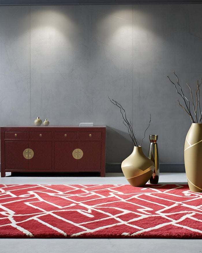 Fine Asianliving Chinees Dressoir Scarlet Rood