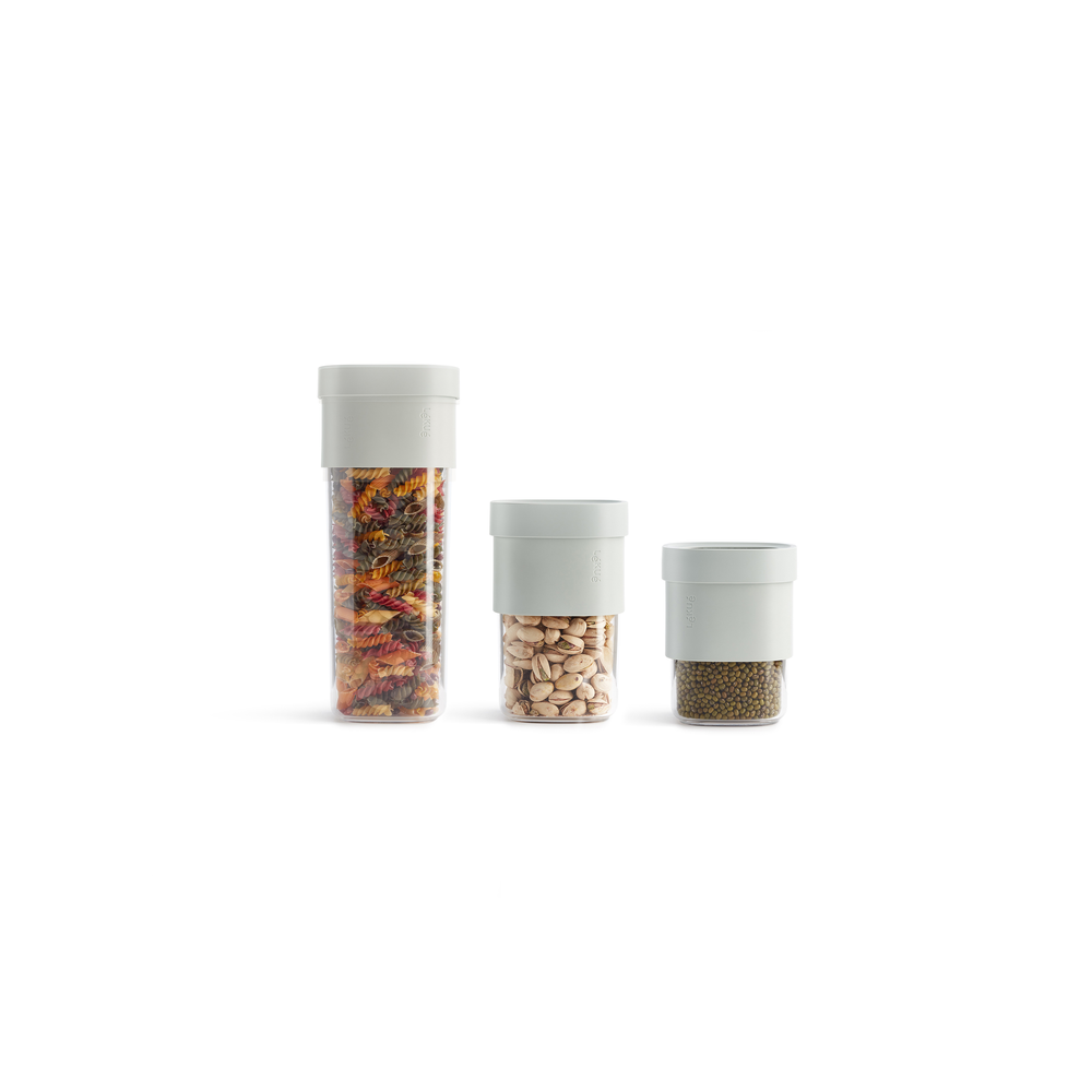 Flip Storage Voorraadbussen, set van 3 - Green