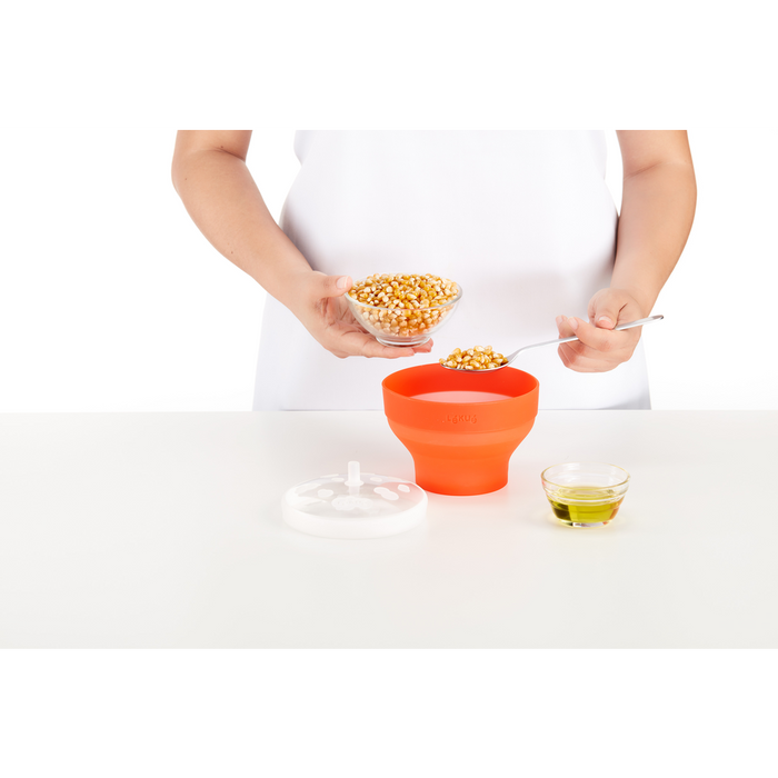 Mini Magnetron Popcorn Maker, set van 2 - Red