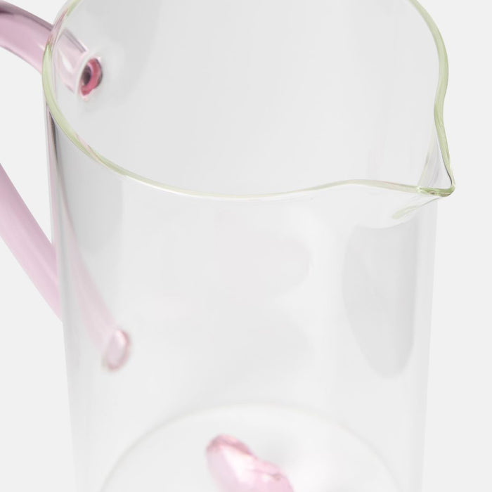 Sissy-Boy Glazen karaf met roze hartje aan de binnenkant