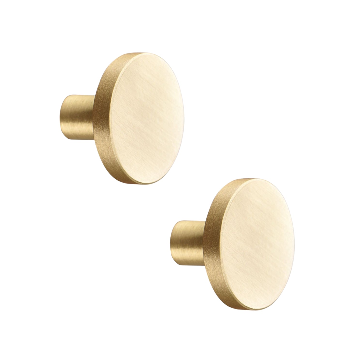 XIVADA Kastknop Roco - Rond - Goud - Aluminium - Set van 2