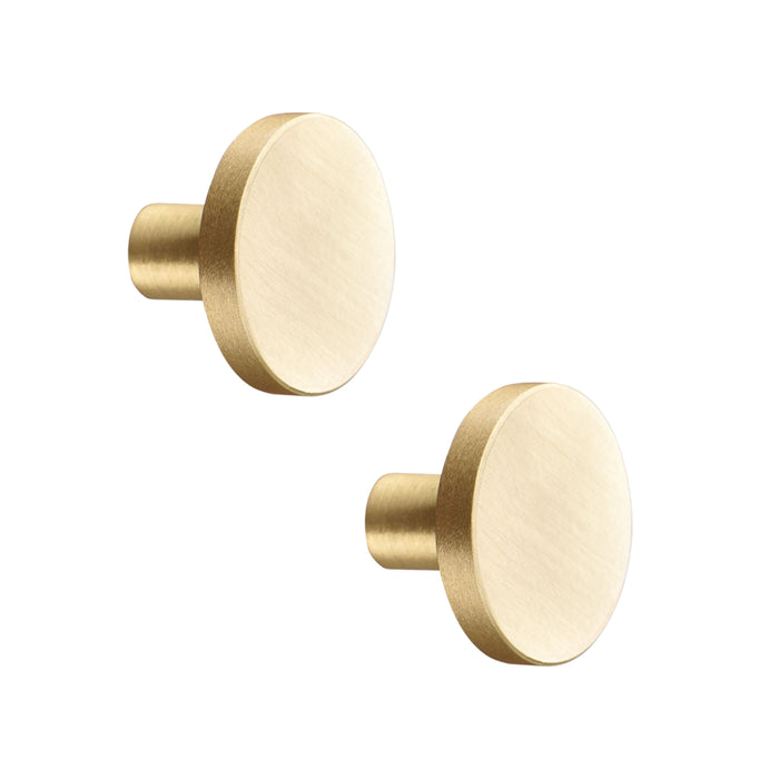XIVADA Kastknop Roco - Rond - Goud - Aluminium - Set van 2