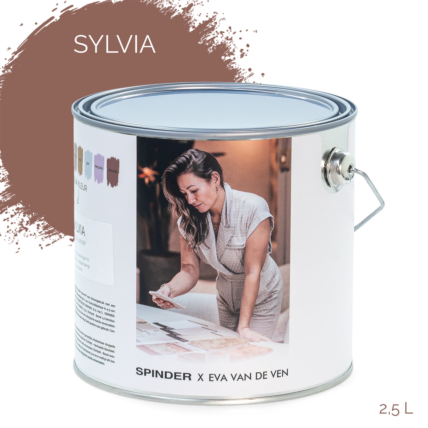 Spinder x Eva van de Ven 2,5L matte muurverf - Sylvia