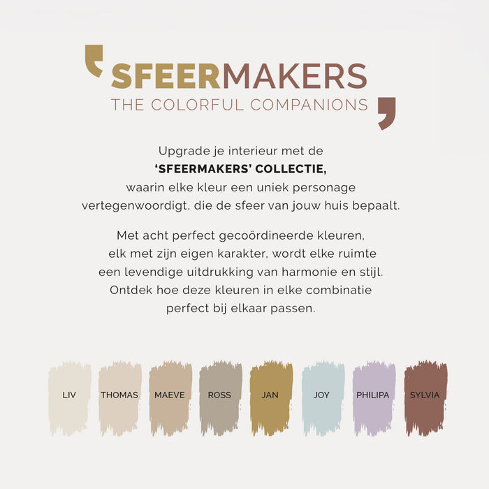 Spinder x Eva van de Ven 2,5L matte muurverf - Sylvia