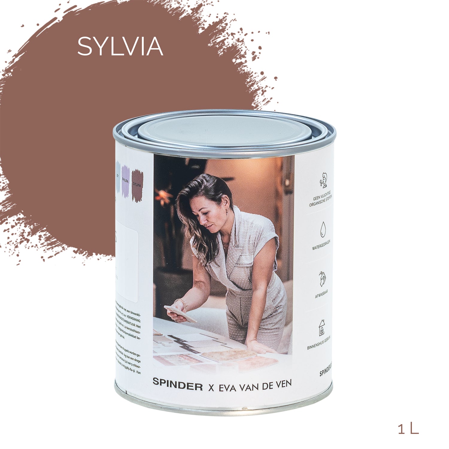 Spinder x Eva van de Ven 1L matte muurverf - Sylvia