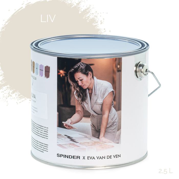 Spinder x Eva van de Ven 2,5L matte muurverf - Liv