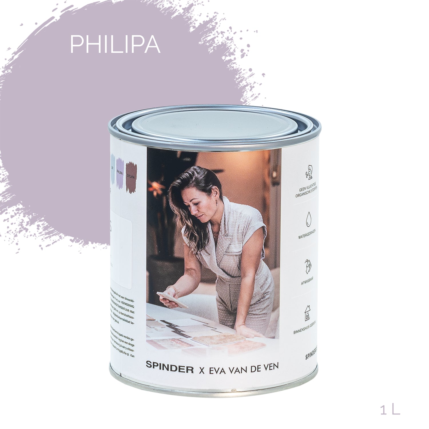 Spinder x Eva van de Ven - 1L Matte Muurverf - Philipa