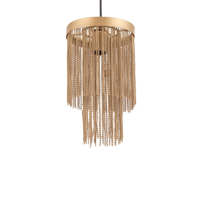 PTMD - Hanglamp Brenton - Goud - 18x18x30cm
