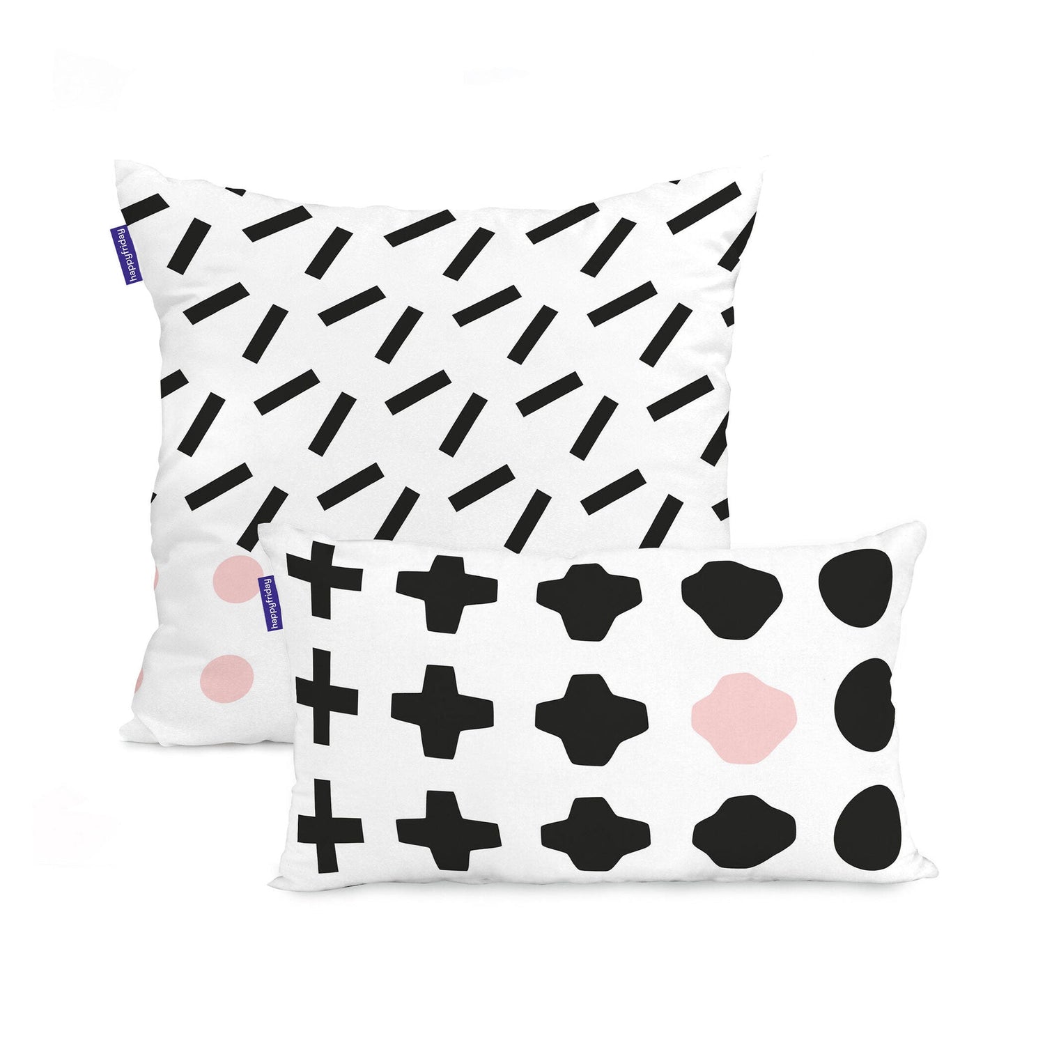 Blanc Set van 2 kussenhoezen Blush