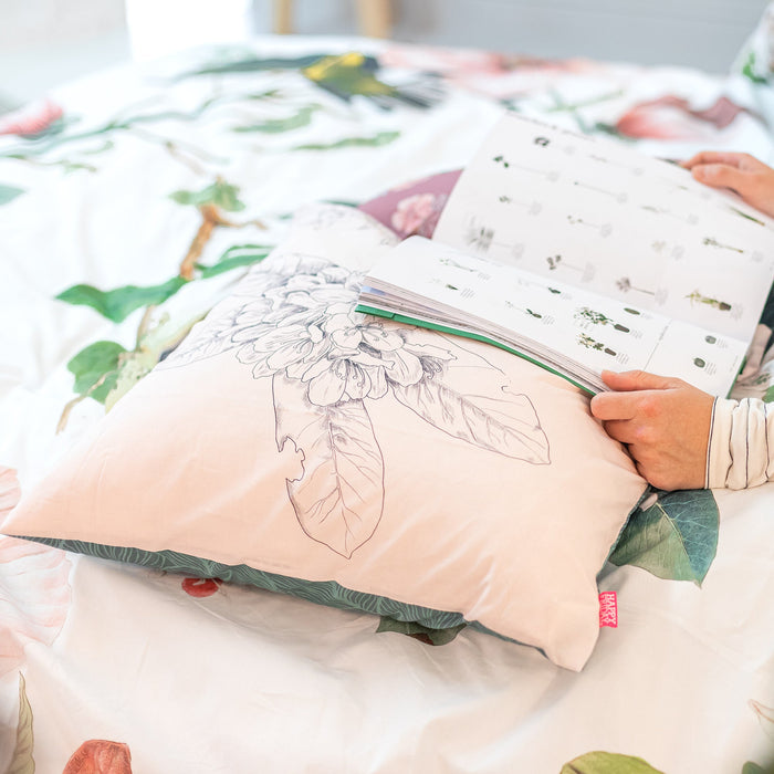 Happy Friday Set van 2 kussenhoezen Blooming